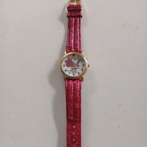 Unisex ST LAURENT Christmas Holiday Santa Claus Presents Gold Tone Watch